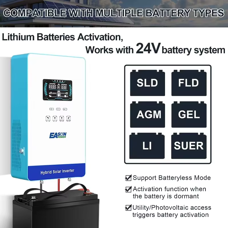 EASUN POWER hybrid Soalr Inver - Grid Tie Inverter Limiter 2000W recension och pris