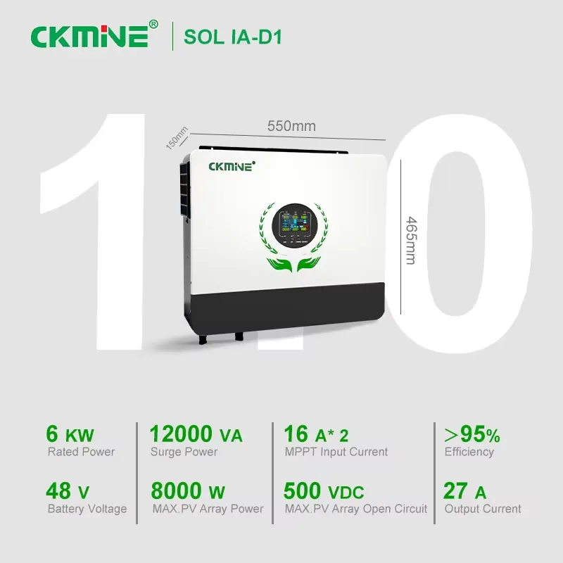 Hot Sale Wholesale Dual MPPT S - Off Grid Solar Inverter 48V 6000W recension och pris