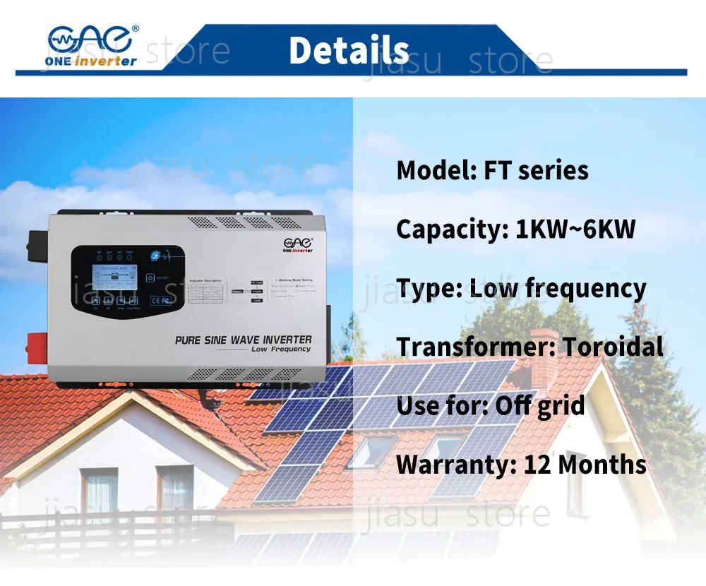 6Kw Solar Ups Power Inverte 60 - Off Grid Solar Inverter 48V 6000W recension och pris