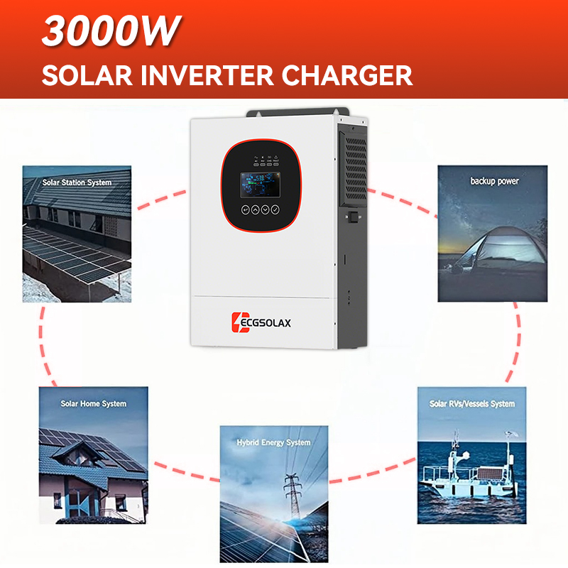 ECGSOLAX 2000W 12V MPPT Hybrid - Grid Tie Inverter Limiter 2000W recension och pris